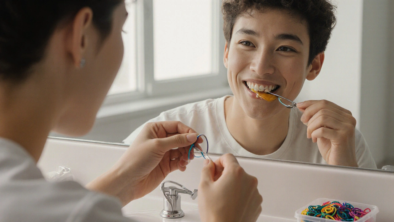 Gumičky na rovnátka: Jak je správně používat a vydržet s nimi