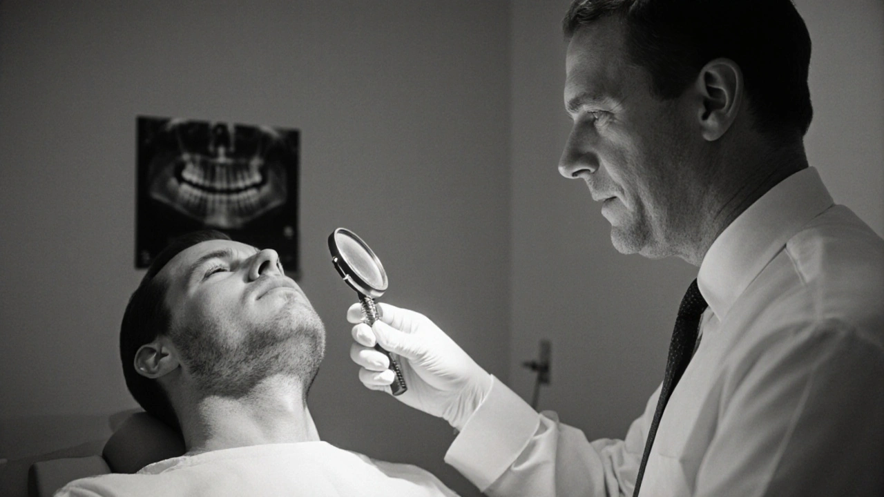 Švédský vědec Per-Ingvar Brånemark s prvním úspěšným titanovým implantátem.