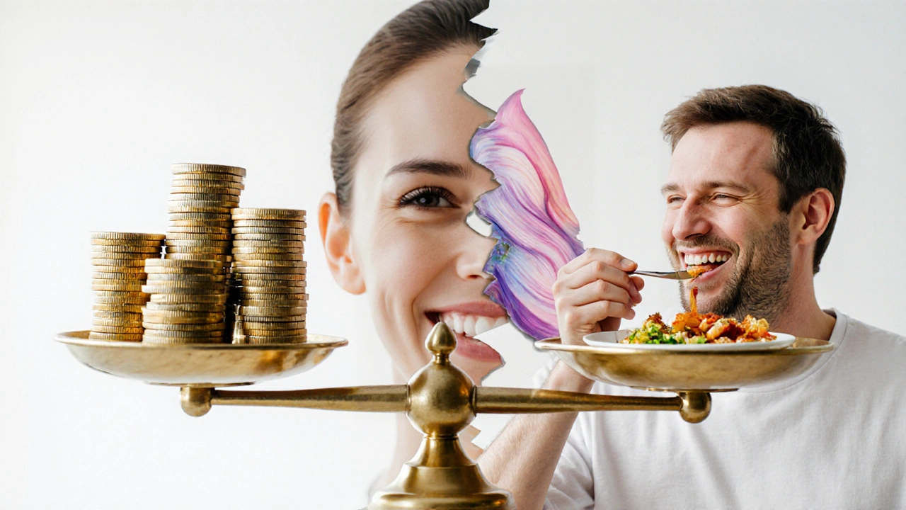 Váha ukazuje finanční náklady proti obnově schopnosti jíst a dýchat po operaci.