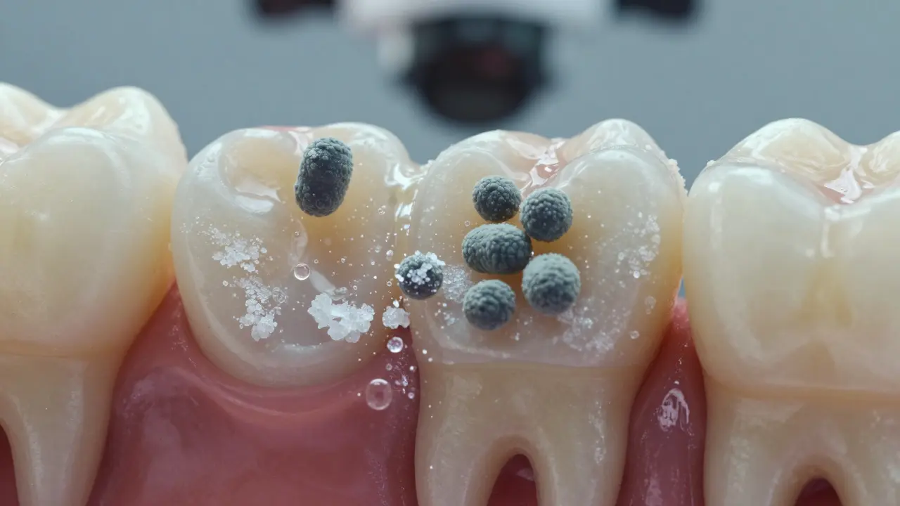 Jak vzniká zubní kaz? Přesný proces od plaku po díru v zoubku