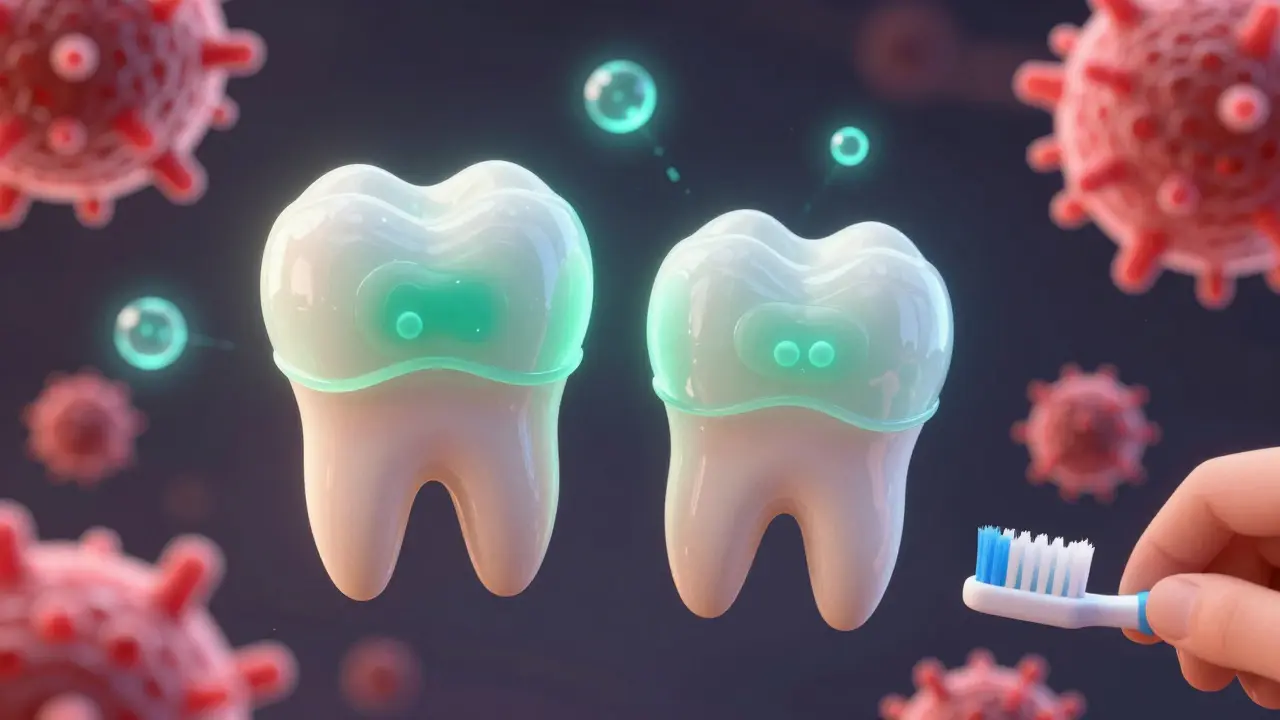 Zubní kryt chrání mléčné zuby před kariésí.