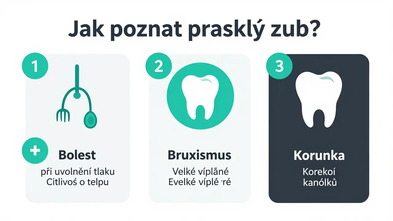 Jak se pozná prasklý zub? Příznaky, příčiny a co dělat