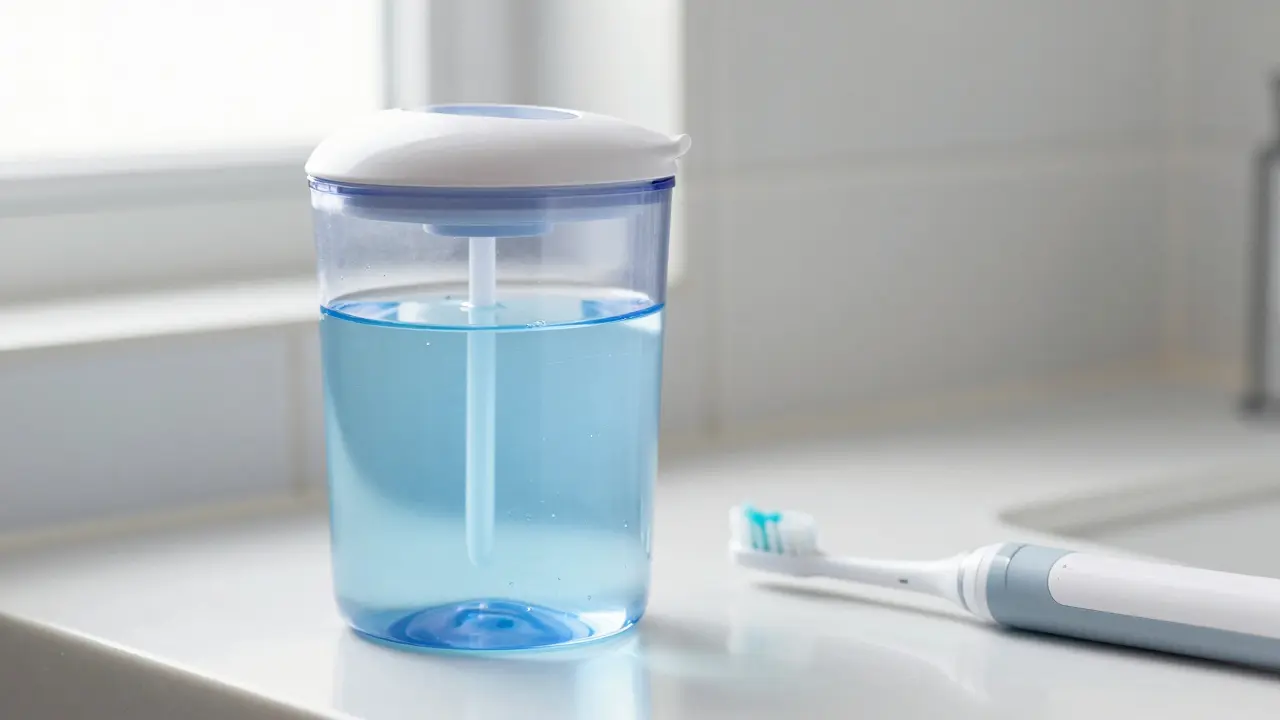 Co se dává do ústní sprchy? Kompletní přehled roztoků a tipy pro Curaprox