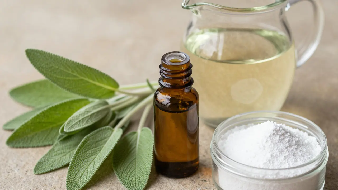 Přírodní ingredience jako šalvěj a čajovník pro péči o dásně