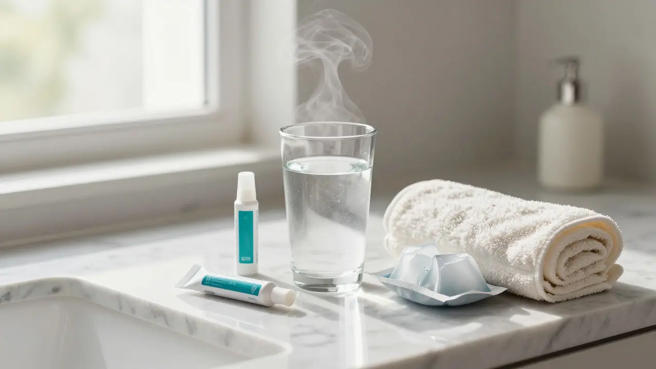Domácí prostředky na úlevu od bolesti zubů: sůl, gel a led